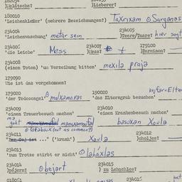 Western questionnaire, answ...