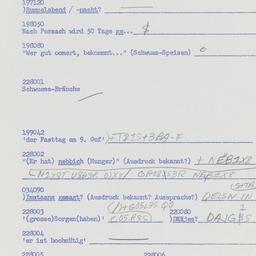 Western questionnaire, answ...