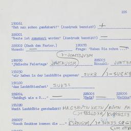 Western questionnaire, answ...