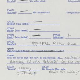 Western questionnaire, answ...