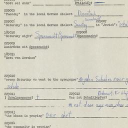 Western questionnaire, answ...