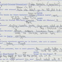 Western questionnaire, answ...