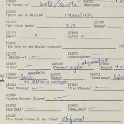 Western questionnaire, answ...