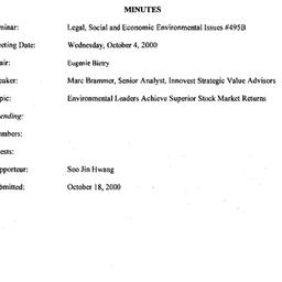 Minutes, 2000-10-04. Legal,...