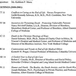 Schedules, Death, seminar 5...