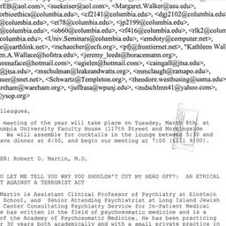Announcements, 2005-03-08. ...