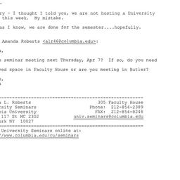 Correspondence, 2005-04-03....