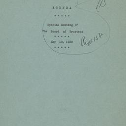 Board Meeting, 5/18/1923