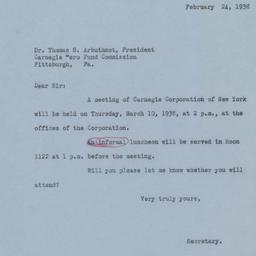 Board Meeting, 3/10/1938