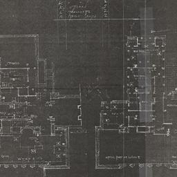 First, second floor plans