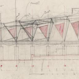 Pavilion roof elevation