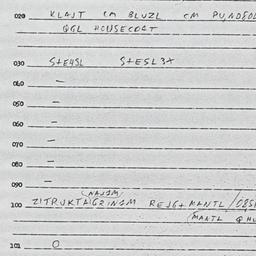 Eastern questionnaire, answ...