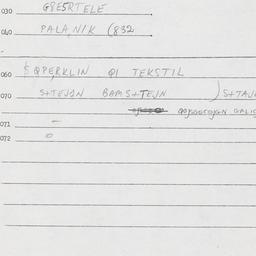 Eastern questionnaire, answ...