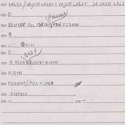 Eastern questionnaire, answ...