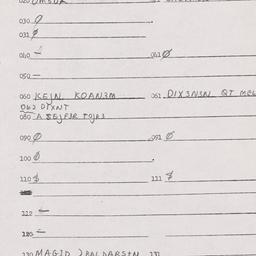 Eastern questionnaire, answ...