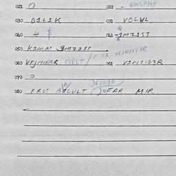 Eastern questionnaire, answ...