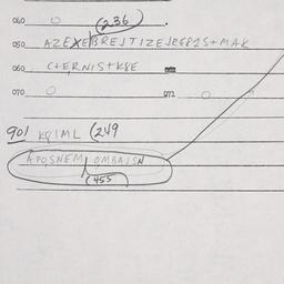 Eastern questionnaire, answ...