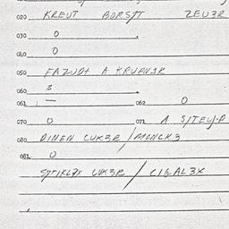 Eastern questionnaire, answ...