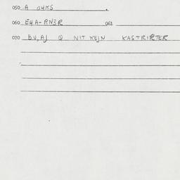 Eastern questionnaire, answ...