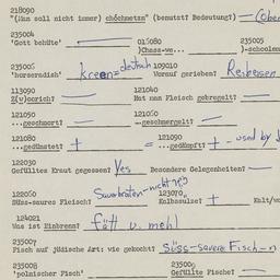 Western questionnaire, answ...
