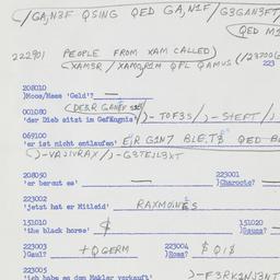 Western questionnaire, answ...