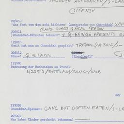 Western questionnaire, answ...