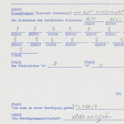 Western questionnaire, answ...