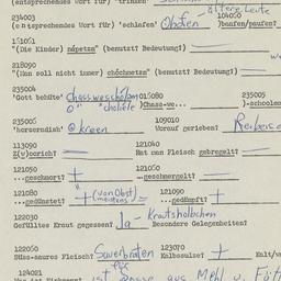 Western questionnaire, answ...