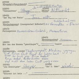 Western questionnaire, answ...