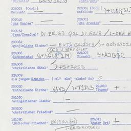 Western questionnaire, answ...
