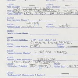 Western questionnaire, answ...