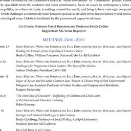 Schedules, Globalization, L...