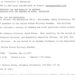 Announcements, 2004-05-11. ...