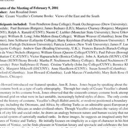 Minutes, 2001-02-09. Shakes...