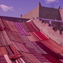 View over fabric roof towar...