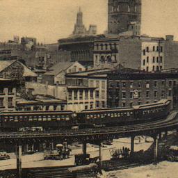 Elevated Railroad, New York.