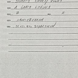 Eastern questionnaire, answ...