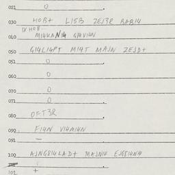 Eastern questionnaire, answ...