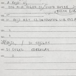 Eastern questionnaire, answ...