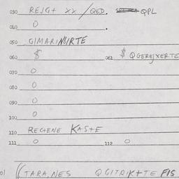 Eastern questionnaire, answ...