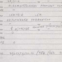 Eastern questionnaire, answ...