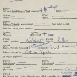 Western questionnaire, answ...