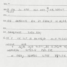 Eastern questionnaire, answ...