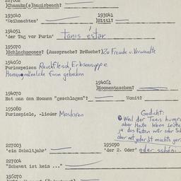 Western questionnaire, answ...