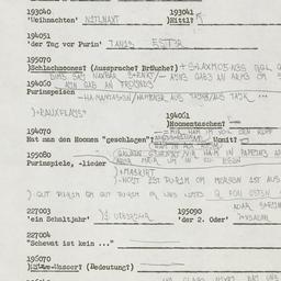 Western questionnaire, answ...