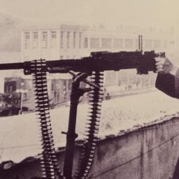 Chinese sentry overlooking ...