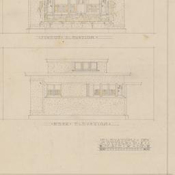 Street, rear elevations