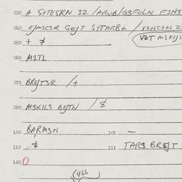 Eastern questionnaire, answ...