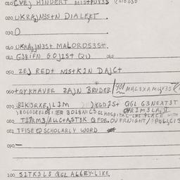 Eastern questionnaire, answ...