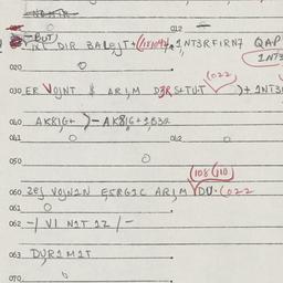 Eastern questionnaire, answ...